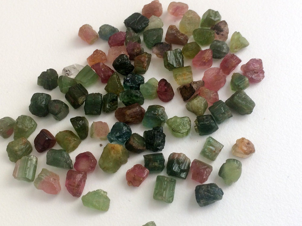 6-9mm Multi Tourmaline Raw Stones, Natural Loose Multi Tourmaline Rough Sticks, Tourmaline For Jewelry (25cts To 100cts Options) - Pdg23 6-9mm Multi Tourmaline Raw Stones, Natural Loose Multi Tourmaline Rough Sticks, Tourmaline For Jewelry (25cts To 100cts Options) - Pdg23