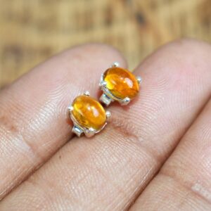 Yellow Tourmaline 925 Sterling Silver 1 Pair Stud Earring Yellow Tourmaline 925 Sterling Silver 1 Pair Stud Earring