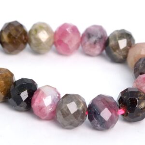 5×4MM Multicolor Tourmaline Beads A Genuine Natural Gemstone Half Strand Faceted Rondelle Loose Beads 7.5" Bulk Lot Options (107392h-2371)