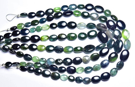 Dark Blue Indicolite Tourmaline Oval Beads - 8 Inches - Natural Smooth Tealblue Tourmaline Oval Shape Beads - Size Is 6x5 - 7x9 Mm #2362 Dark Blue Indicolite Tourmaline Oval Beads - 8 Inches - Natural Smooth Tealblue Tourmaline Oval Shape Beads - Size Is 6x5 - 7x9 Mm #2362