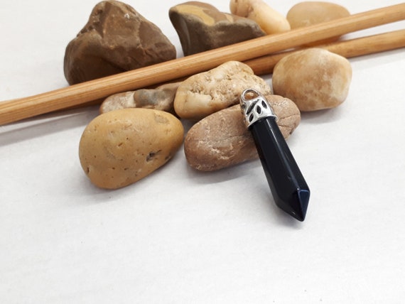 Tourmaline Gemstone Necklace - Genuine Tourmaline Point Pendant - Crystal Point Pendant For Women - Tourmaline Necklace - Point Necklace