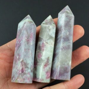 1 Pc Natural Purple Tourmaline Obelisk Tower Point wand healing crystal 1 Pc Natural Purple Tourmaline Obelisk Tower Point wand healing crystal