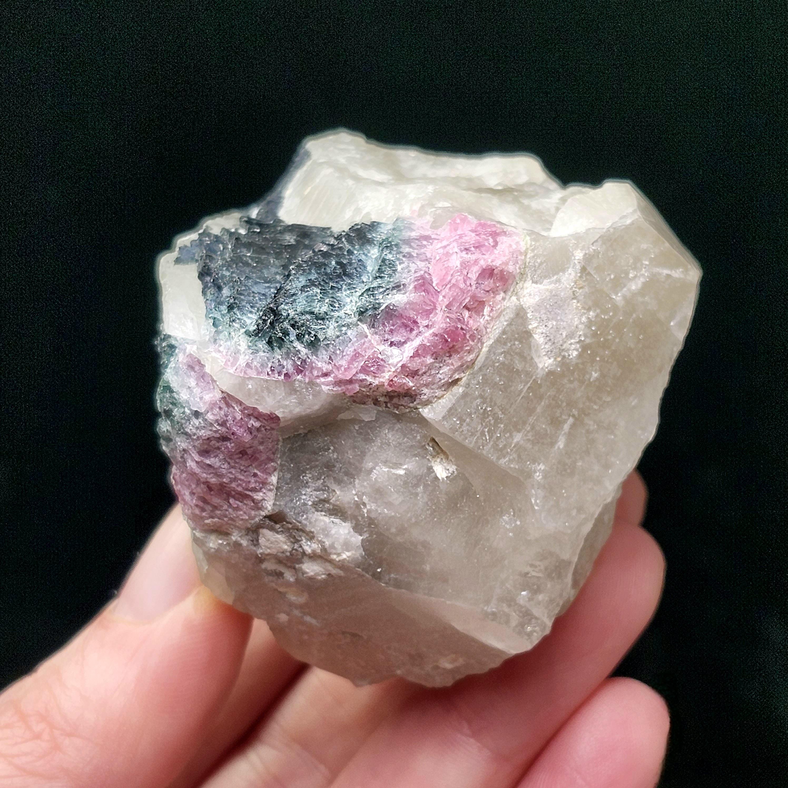 Brazilian Tourmaline Quartz 152g, Pink & Blue Tourmaline Cluster - Tourmaline Crystal Specimen
