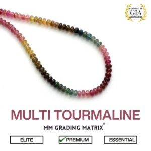 5.5mm-6mm Multi Tourmaline Smooth Plain Rondelle, Multi Tourmaline Beads, Multi Tourmaline Beads, Smooth Rondelle, Gemstone Rondelle Beads