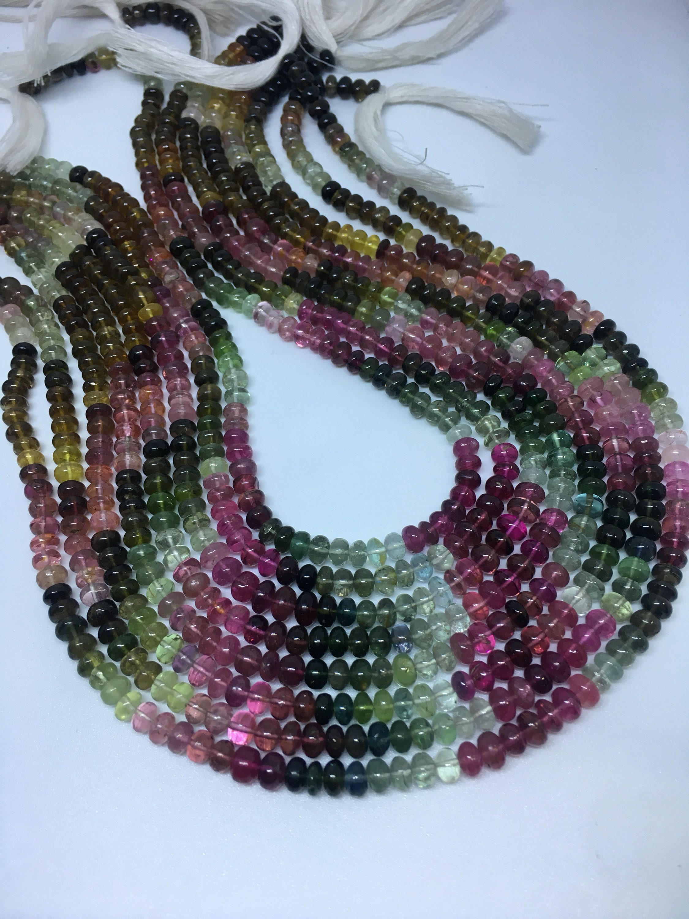 Aaa Natural Multi Tourmaline Smooth Rondelle Gemstone Beads, Size 5 Mm Plain Rondelle Bead, 14 Inch Strand An Amazing Item, Loose Tourmaline Aaa Natural Multi Tourmaline Smooth Rondelle Gemstone Beads, Size 5 Mm Plain Rondelle Bead, 14 Inch Strand An Amazing Item, Loose Tourmaline