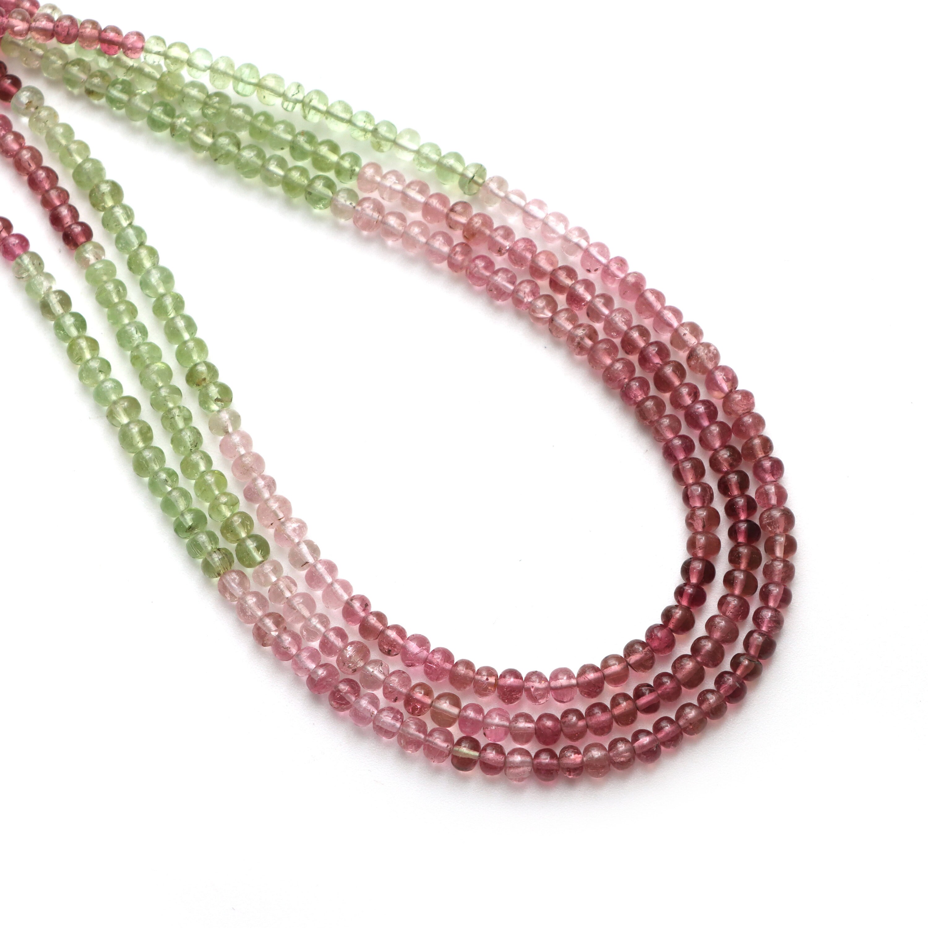 Multi Tourmaline Smooth Rondelle Beads, 2.5 Mm To 3.5 Mm, Tourmaline Jewelry Making Beads, 8 Inch / 18 Inch Full Strand, Price Per Strand