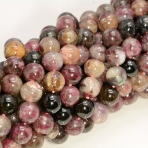 Genuine Chineese Tourmaline Gemstone 4mm 6mm 8mm Round Loose Beads Full Strand (A240) Genuine Chineese Tourmaline Gemstone 4mm 6mm 8mm Round Loose Beads Full Strand (A240)