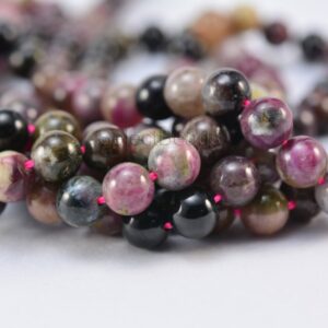 Natural Tourmaline Beads - Tourmaline Round Beads - Tourmaline Gemstone Beads - Rainbow Tourmaline Beads - Round Bead 5-8mm -15inch