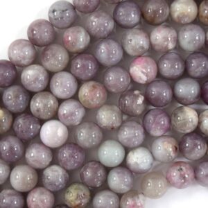 Natural Plum Blossom Tourmaline Round Beads Gemstone 15" Strand 6mm 8mm 10mm Natural Plum Blossom Tourmaline Round Beads Gemstone 15" Strand 6mm 8mm 10mm