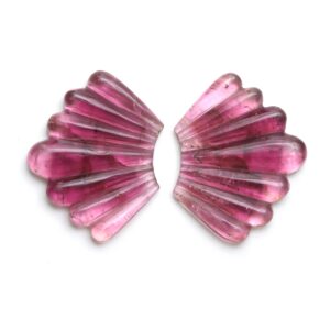 Natural Tourmaline Wings Carving Loose Gemstone, 24x31 Mm, Tourmaline Jewelry Making Gemstone, Pair ( 2 Pieces ) Natural Tourmaline Wings Carving Loose Gemstone, 24x31 Mm, Tourmaline Jewelry Making Gemstone, Pair ( 2 Pieces )