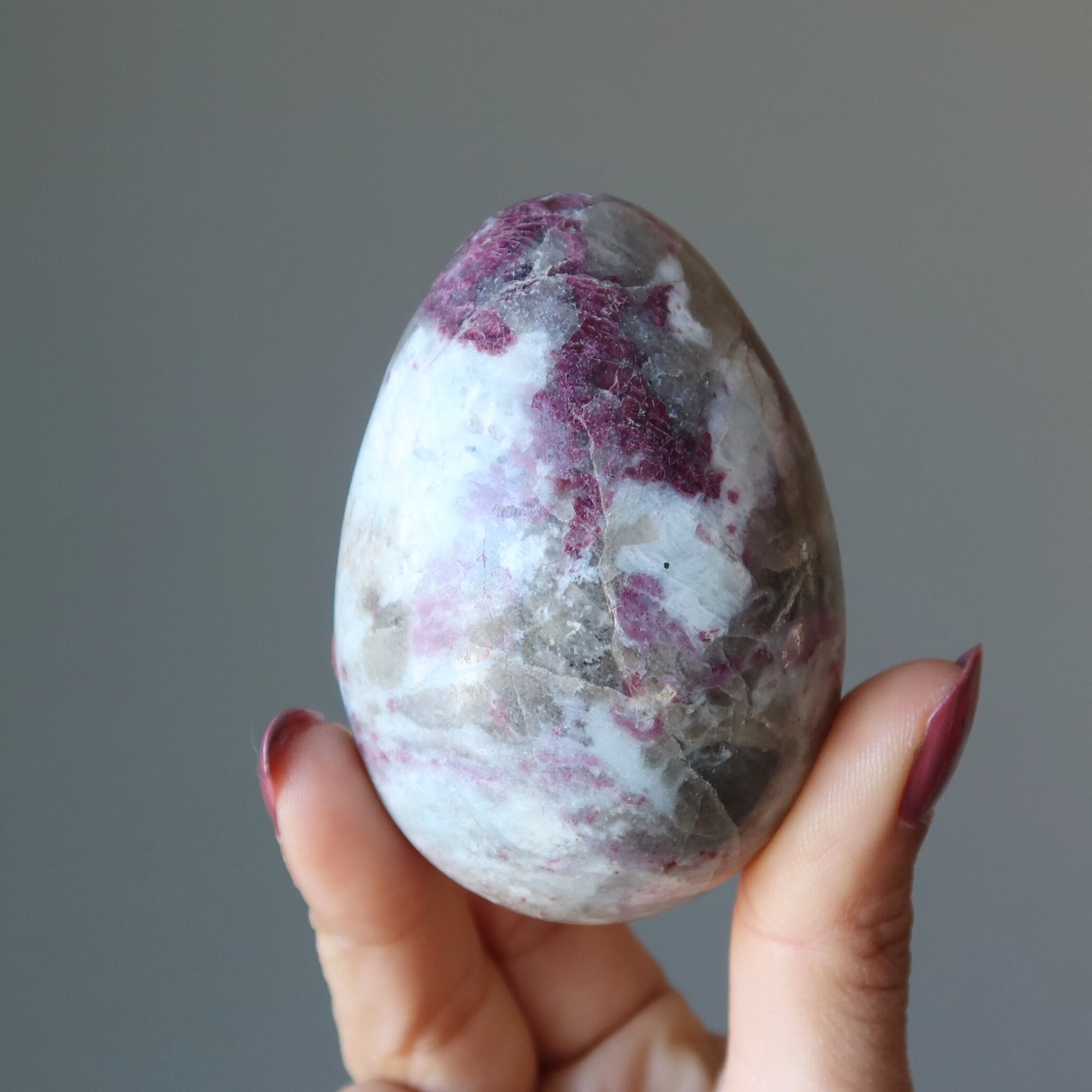 Red Tourmaline Egg Nurture Your Love Crystal Rubellite