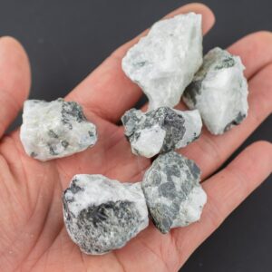 1 Pc Natural Tourmaline Quartz, Tourmaline In Quartz Medium Large Tumbled Stone- 0.8-1.5 Inch