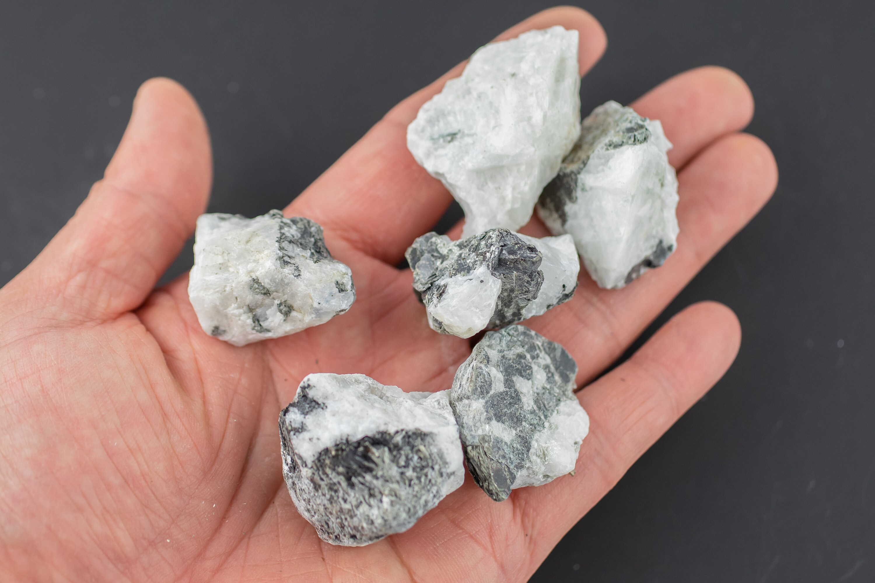1 Pc Natural Tourmaline Quartz, Tourmaline In Quartz Medium  Large Tumbled Stone- 0.8-1.5 Inch