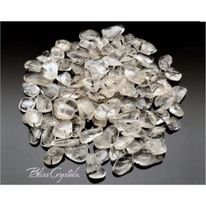 Tourmalinated Quartz Crystal Mini Tumbled Stone 50 Carat Xs Crystal #tq04 Tourmalinated Quartz Crystal Mini Tumbled Stone 50 Carat Xs Crystal #tq04