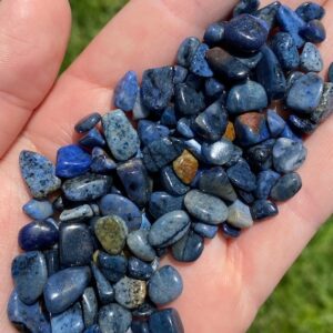 Tumbled Dumortierite Stone Chips - 6mm - 9mm - 85 Grams / 3 Ounce - Crystal - Gemstone Tumbled Dumortierite Stone Chips - 6mm - 9mm - 85 Grams / 3 Ounce - Crystal - Gemstone