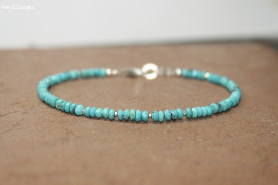 Sleeping Beauty Turquoise Bracelet, Hill Tribe Silver Beads, Sleeping Beauty Turquoise Jewelry, December Birthstone, Gemstone Jewelry Sleeping Beauty Turquoise Bracelet, Hill Tribe Silver Beads, Sleeping Beauty Turquoise Jewelry, December Birthstone, Gemstone Jewelry