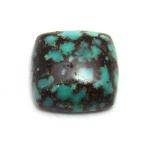 1.33 Carats 7mm Turquoise Cabochon Square Natural Perfect Stacking Ring Stackable Sky Blue Aqua Jewelry Designer ONE Stone Calibrated