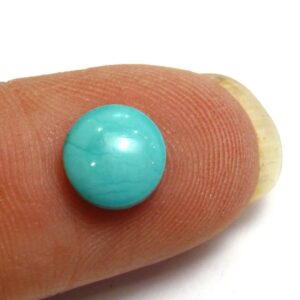 2.44 Carats 7mm Round PAIR - TWO STONES - Sleeping Beauty Turquoise Cabochons - Perfect for Stacking Ring Rings Earrings Jewelry - Blue Aqua 2.44 Carats 7mm Round PAIR - TWO STONES - Sleeping Beauty Turquoise Cabochons - Perfect for Stacking Ring Rings Earrings Jewelry - Blue Aqua