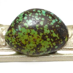 20.835 Carats Hubei Chinese Turquoise Cabochon Free Form Handmade Gemstone Lisajoy Sachs Sky Blue Aqua Jewelry Designer ONE Stone Necklace