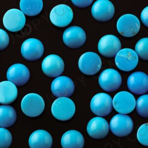 Turquoise Cabochon 6mm Round - Per Stone