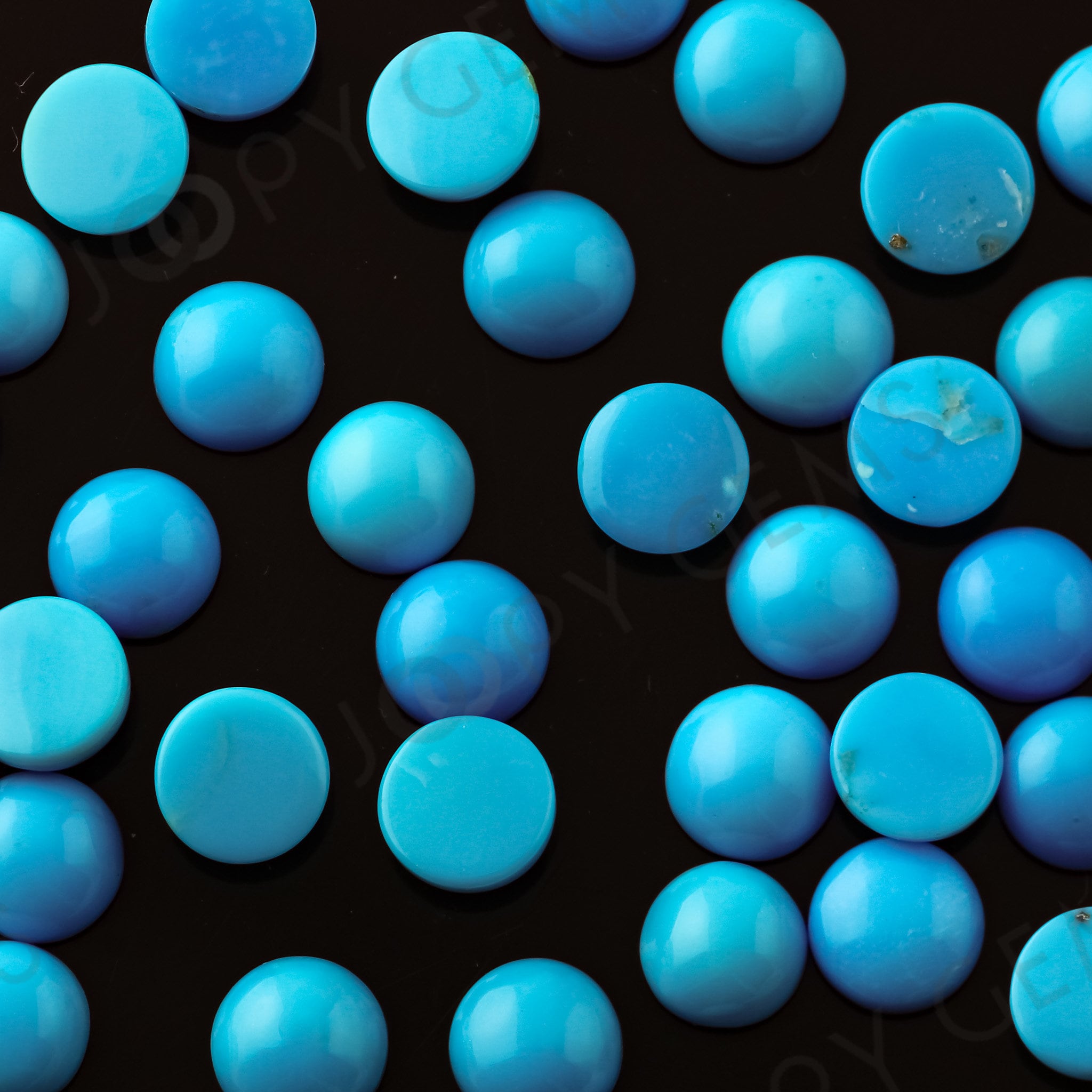 Turquoise Cabochon 6mm Round - Per Stone Turquoise Cabochon 6mm Round - Per Stone