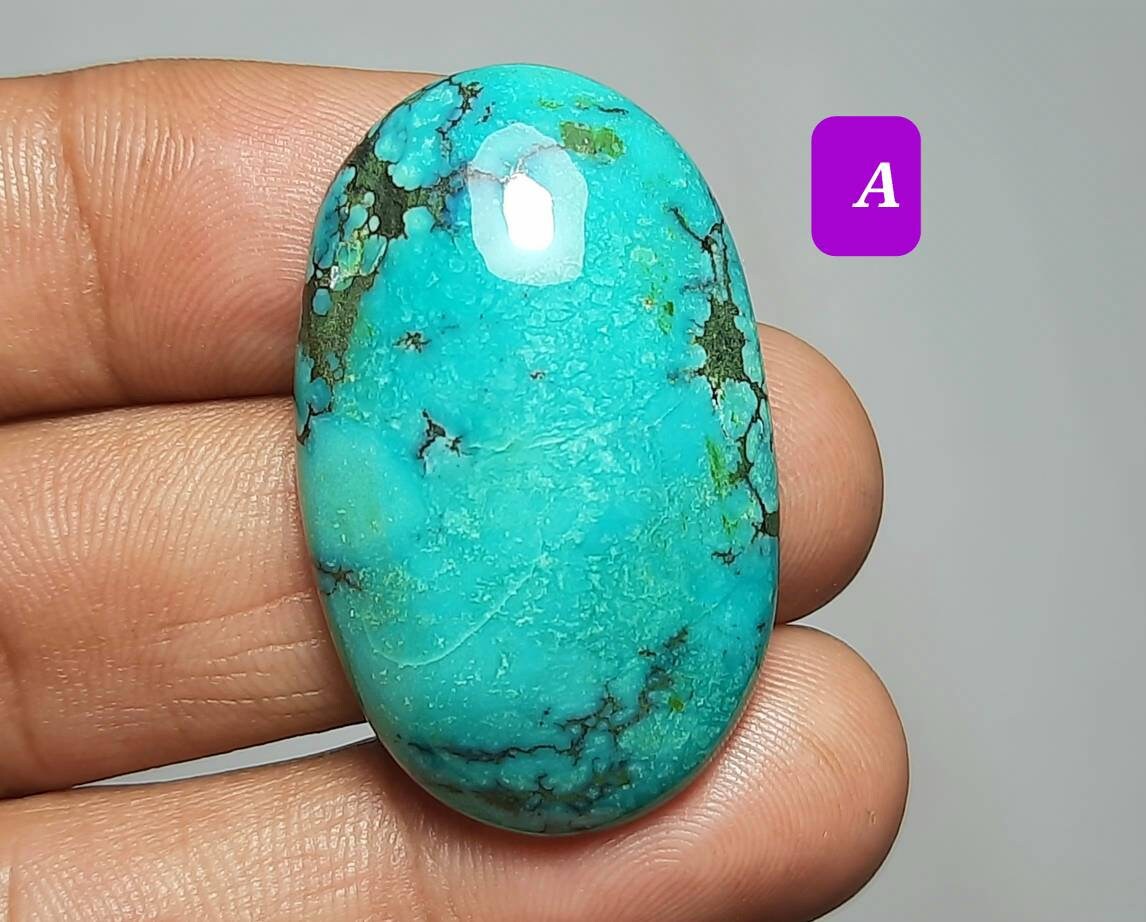 Natural Tibetan Turquoise Cabochon, Free Size Gemstone, Jewelry Making