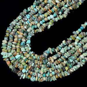 Natural Blue Green Turquoise Gemstone Pebble Nugget Chip 4-7MM 5-9MM Loose Beads BULK LOT 1,2,6,12 and 50 (D430) Natural Blue Green Turquoise Gemstone Pebble Nugget Chip 4-7MM 5-9MM Loose Beads BULK LOT 1,2,6,12 and 50 (D430)