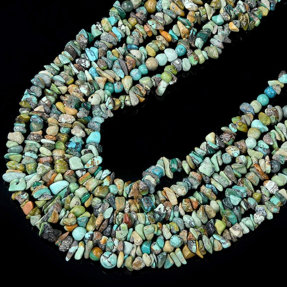 Natural Blue Green Turquoise Gemstone Pebble Nugget Chip 4-7mm 5-9mm Loose Beads Bulk Lot 1,2,6,12 And 50 (d430) Natural Blue Green Turquoise Gemstone Pebble Nugget Chip 4-7mm 5-9mm Loose Beads Bulk Lot 1,2,6,12 And 50 (d430)