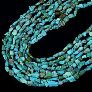 Natural Blue Green Turquoise Gemstone 5-7MM Pebble Nugget Chip Loose Beads BULK LOT 1,2,6,12 and 50 (D430) Natural Blue Green Turquoise Gemstone 5-7MM Pebble Nugget Chip Loose Beads BULK LOT 1,2,6,12 and 50 (D430)
