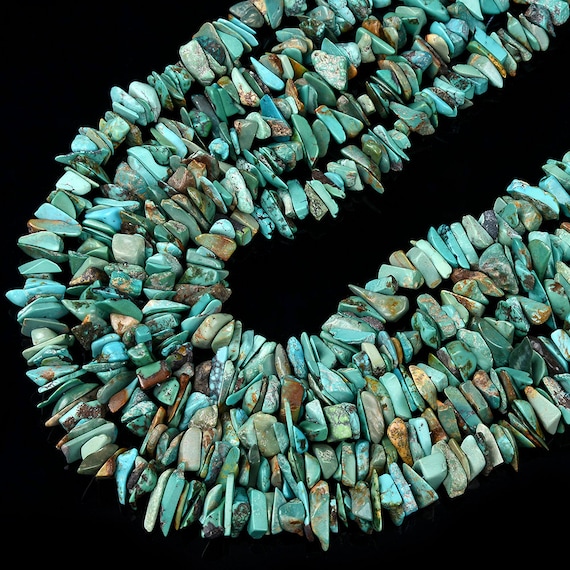 Natural Blue Green Turquoise Gemstone Pebble Nugget Chip 8-16mm 10-17mm 20-26mm Loose Beads Bulk Lot 1,2,6,12 And 50 (d433) Natural Blue Green Turquoise Gemstone Pebble Nugget Chip 8-16mm 10-17mm 20-26mm Loose Beads Bulk Lot 1,2,6,12 And 50 (d433)