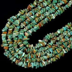 Natural Blue Green Turquoise Gemstone Pebble Nugget Chip 5-11MM 10-17MM Loose Beads BULK LOT 1,2,6,12 and 50 (D431) Natural Blue Green Turquoise Gemstone Pebble Nugget Chip 5-11MM 10-17MM Loose Beads BULK LOT 1,2,6,12 and 50 (D431)