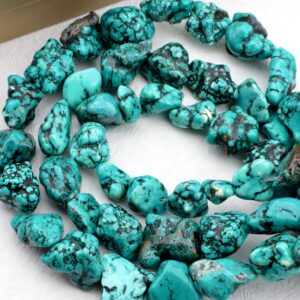 12-18X15-20mm Turquoise Nugget Beads, Blue Turquoise Beads, Gemstone Beads For DIY Necklace Bracelet, Jewelry Supplies--16.5 inches--ST001-2 12-18X15-20mm Turquoise Nugget Beads, Blue Turquoise Beads, Gemstone Beads For DIY Necklace Bracelet, Jewelry Supplies--16.5 inches--ST001-2