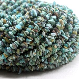 16" Arizona Turquoise Chip Beads: 5-6mm Polished Jewelry Making 16" Arizona Turquoise Chip Beads: 5-6mm Polished Jewelry Making