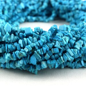 16" Turquoise Chip Beads: 5-6mm Polished Gemstone Beads 16" Turquoise Chip Beads: 5-6mm Polished Gemstone Beads