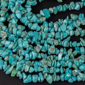30"-32" Turquoise Chips Beads 6mm - 8mm - 32 inch Strand Gemstone Beads