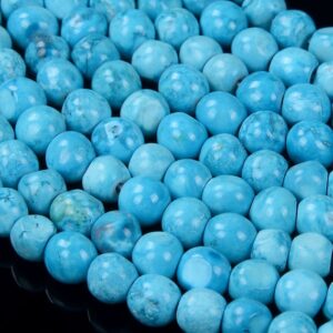 6MM Blue Turquoise Gemstone Nugget Round Beads 15 inch Full Strand BULK LOT 1,2,6,12 and 50 (80016517-D294) 6MM Blue Turquoise Gemstone Nugget Round Beads 15 inch Full Strand BULK LOT 1,2,6,12 and 50 (80016517-D294)