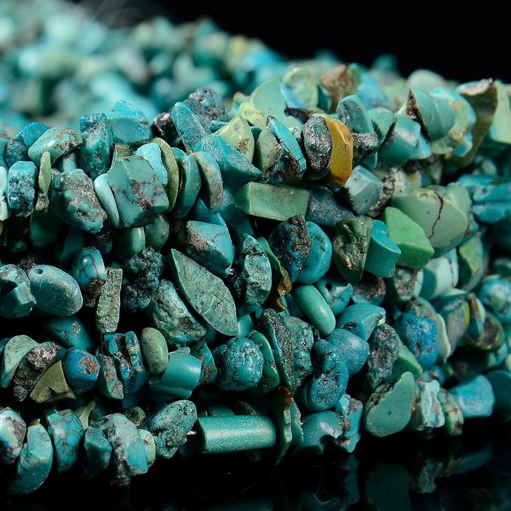 Natural Blue Turquoise Gemstone Pebble Nugget Chip 5-8mm Loose Beads 15.5 Inch Full Strand (80019989-d608) Natural Blue Turquoise Gemstone Pebble Nugget Chip 5-8mm Loose Beads 15.5 Inch Full Strand (80019989-d608)