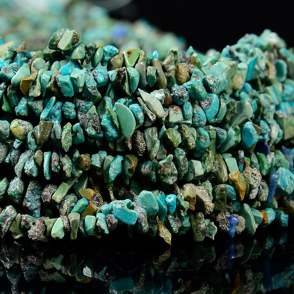 Natural Blue Green Turquoise Gemstone Pebble Nugget Chip 4-6mm Loose Beads (d615) Natural Blue Green Turquoise Gemstone Pebble Nugget Chip 4-6mm Loose Beads (d615)
