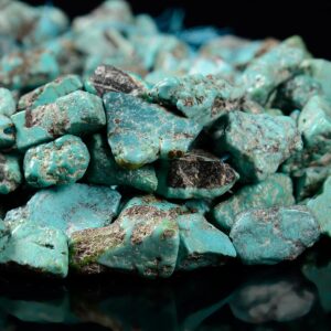 Natural Blue Green Turquoise Gemstone Pebble Nugget Chip 11-17mm Loose Beads 15 Inch Full Strand (80019999-d608) Natural Blue Green Turquoise Gemstone Pebble Nugget Chip 11-17mm Loose Beads 15 Inch Full Strand (80019999-d608)