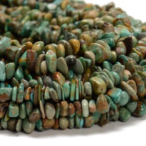 Natural Blue Green Turquoise Gemstone Pebble Nugget Chip 6-10mm Loose Beads (d610) Natural Blue Green Turquoise Gemstone Pebble Nugget Chip 6-10mm Loose Beads (d610)