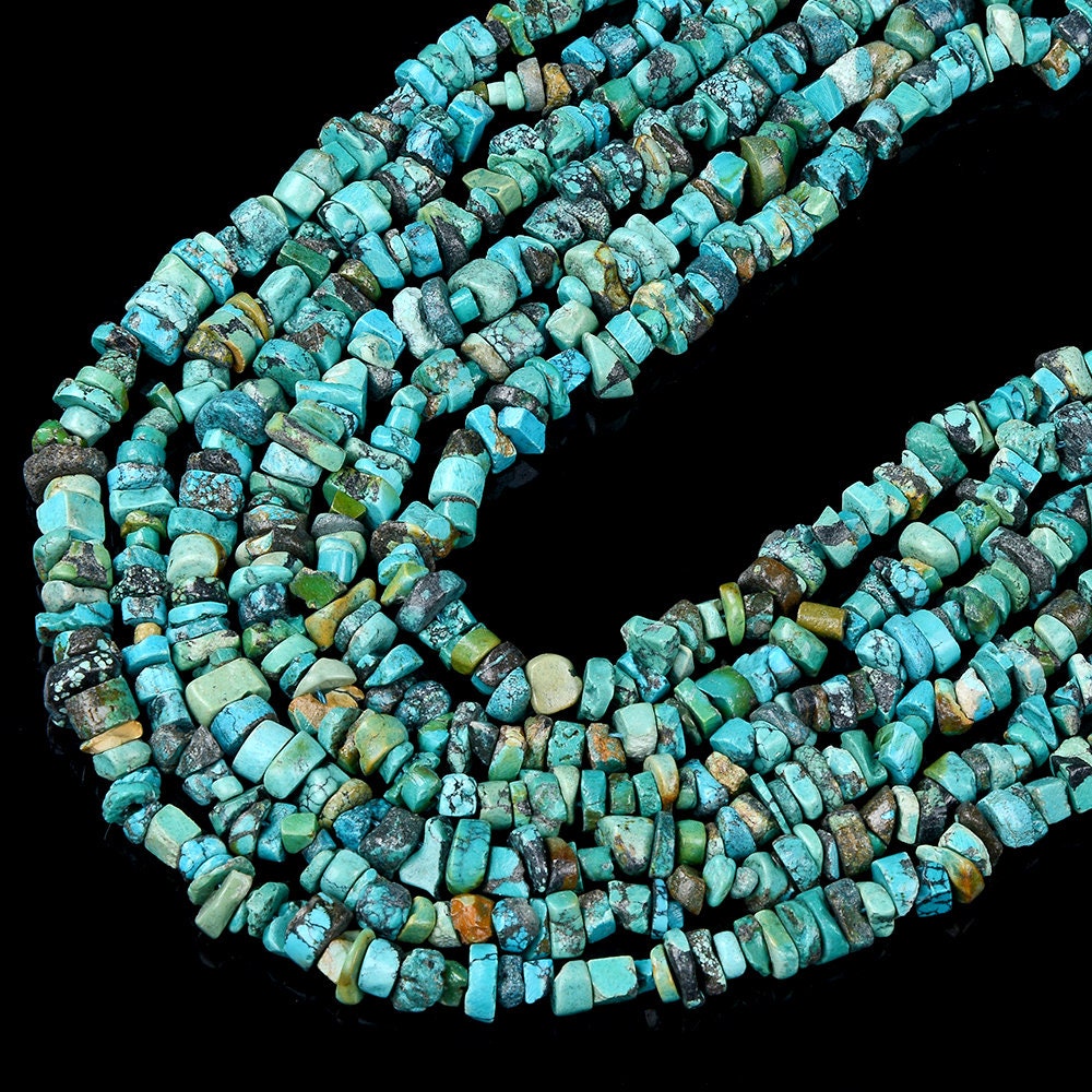 Natural Blue Green Turquoise Gemstone Pebble Nugget Slice Chip 4mm 7-9mm 8-10mm Loose Beads Bulk Lot 1,2,6,12 And 50 (d428) Natural Blue Green Turquoise Gemstone Pebble Nugget Slice Chip 4mm 7-9mm 8-10mm Loose Beads Bulk Lot 1,2,6,12 And 50 (d428)