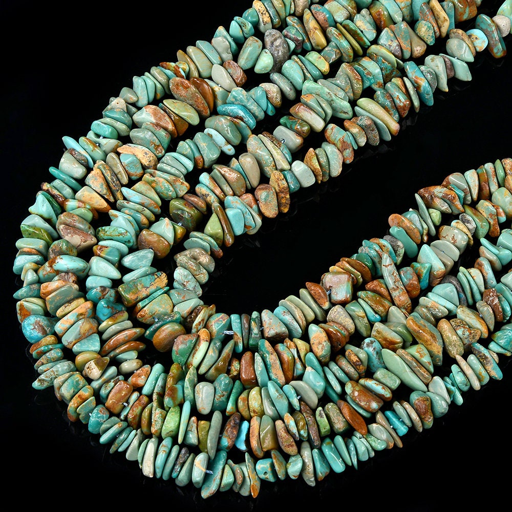 Natural Blue Green Turquoise Gemstone Pebble Nugget Chip 5-8mm 6-11mm 8-18mm Loose Beads Bulk Lot 1,2,6,12 And 50 (d432) Natural Blue Green Turquoise Gemstone Pebble Nugget Chip 5-8mm 6-11mm 8-18mm Loose Beads Bulk Lot 1,2,6,12 And 50 (d432)