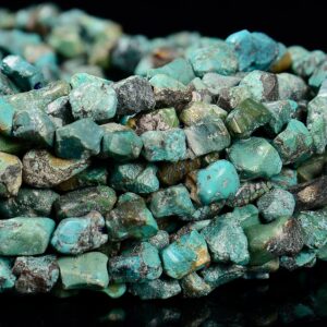 Natural Blue Green Turquoise Gemstone Pebble Nugget Chip 6-8mm Loose Beads 15 Inch Full Strand (80020039-d614) Natural Blue Green Turquoise Gemstone Pebble Nugget Chip 6-8mm Loose Beads 15 Inch Full Strand (80020039-d614)
