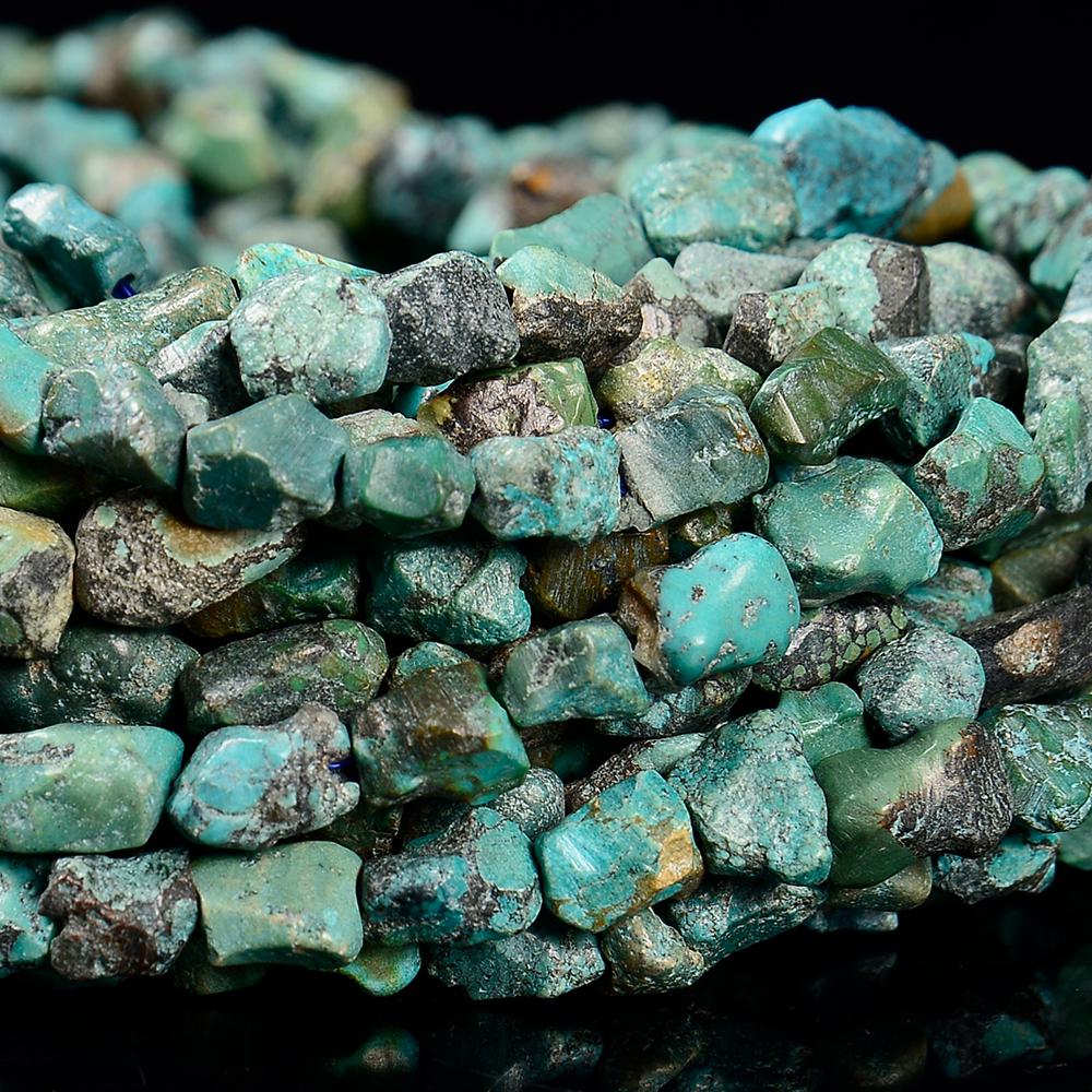 Natural Blue Green Turquoise Gemstone Pebble Nugget Chip 6-8mm Loose Beads 15 Inch Full Strand (80020039-d614) Natural Blue Green Turquoise Gemstone Pebble Nugget Chip 6-8mm Loose Beads 15 Inch Full Strand (80020039-d614)