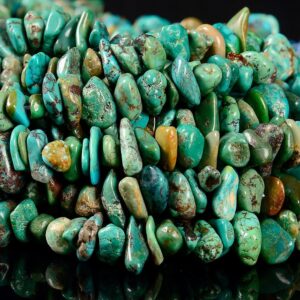 Natural Turquoise Gemstone Pebble Nugget Chip 11-8MM 15-10MM 17-12MM Loose Beads (D661) Natural Turquoise Gemstone Pebble Nugget Chip 11-8MM 15-10MM 17-12MM Loose Beads (D661)