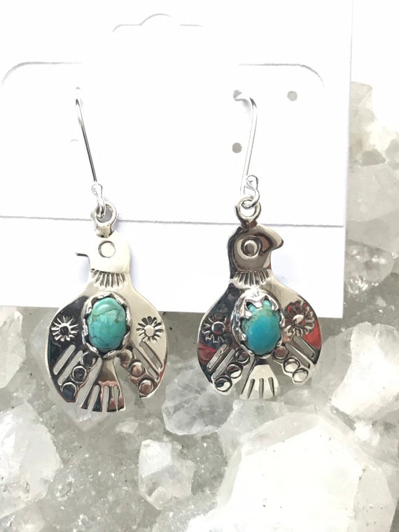 Eagle Turquoise Earrings