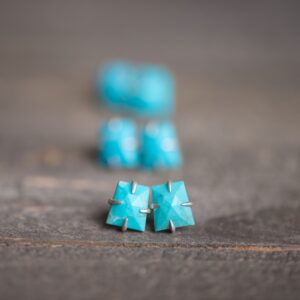 Turquoise Stud Earrings, turquoise Earrings, turquoise Studs, turquoise Post Earrings, turquoise Jewelry, stone Stud, Turquoise Stud, blue Studs