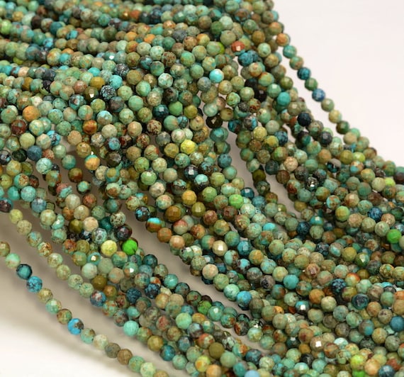 2.5mm Genuine Turquoise Gemstone Grade A Micro Faceted Round Beads 15 Inch Full Strand Bulk Lot 1,2,6,12 And 50(80006519-a204) 2.5mm Genuine Turquoise Gemstone Grade A Micro Faceted Round Beads 15 Inch Full Strand Bulk Lot 1,2,6,12 And 50(80006519-a204)