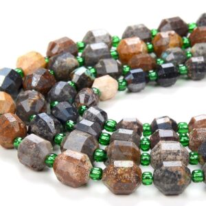 Natural Turquoise Gemstone Grade A Faceted Prism Double Point Cut 6mm 7mm 8mm Loose Beads (d214)