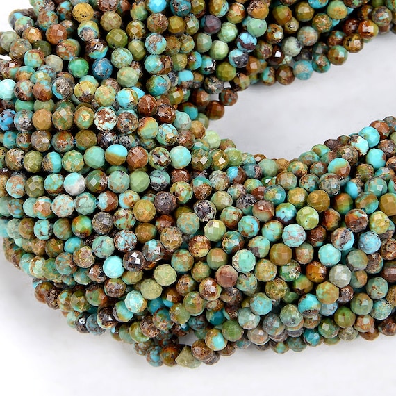Natural Turquoise Gemstone Grade Aa Micro Faceted Round 2mm 3mm Loose Beads Bulk Lot 1,2,6,12 And 50 (p8) Natural Turquoise Gemstone Grade Aa Micro Faceted Round 2mm 3mm Loose Beads Bulk Lot 1,2,6,12 And 50 (p8)